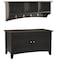 Alaterre Furniture Shaker Cottage Storage Coat Hook with Cabinet Bench Set, Charcoal Gray ASCA0405BL - alternate 2